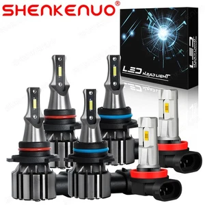 For 2006-2011 Buick Lucerne 6x LED Headlight + Fog Light Bulbs Combo Kit 6000k - Picture 1 of 16
