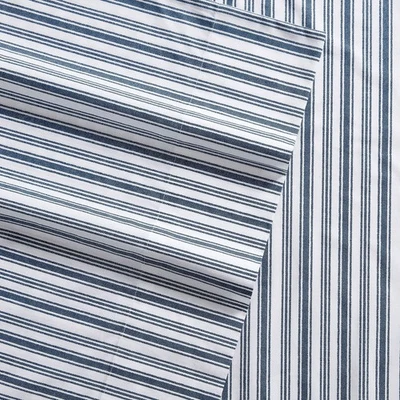 Nautica - 棉 Percale 床单套装 双深蓝色 — 第 1/4 张图片