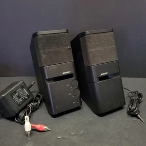 Coppia altoparlanti computer Bose MediaMate con adattatore AC testati funzionanti suono ottimo - Foto 1 di 3
