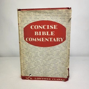 W.K. LOWTHER CLARKE Concise Bible Commentary 1952 First Edition + Dust Sleeve UK - Picture 1 of 15