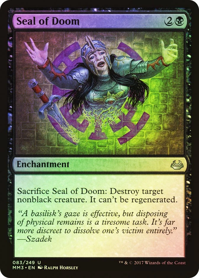 MTG FOIL Seal of Doom  - Modern Masters 2017 #083 - Image 1 of 1