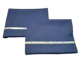 2er Set Kissenbezüge dunkelblau Polycotton. 20 X 29 Standard - Bild 1 von 4