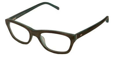 Marco rectangular de plástico Jones New York Petite para gafas, marrón azul J221. 48mm Foto 1 de 4