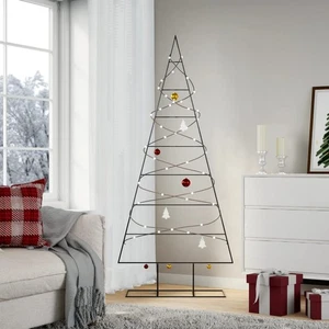 Weihnachtsbaum aus Metall Christbaum Tannenbaum Deko Baum Schwarz 60-210 cm - Bild 1 von 23