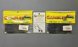 Gambler Lures Giggy Stick Series Finesse Soft Plastic Worm Lot💯 - Picture 1 of 1