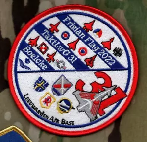 RNLAF Leeuwarden Air Base LvnNL FRIESISCHE FLAGGE ÜBUNG (2020) 31 SQN AUFNÄHER - Bild 1 von 14