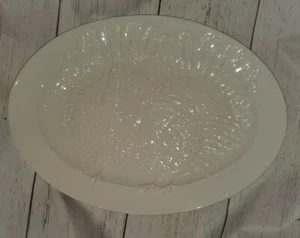 Williams Sonoma White Turkey Serving Platter Tray Thanksgiving - Picture 1 of 5