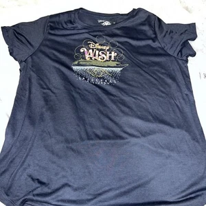 NEW Disney Cruise Line Shirt Womens 2XL XXL Blue WISH Ladies DCL - Picture 1 of 1