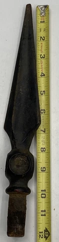 VTg 12” Cast Iron Gate fence finial Topper Spike Antique Gothic Pole Point Top Cover