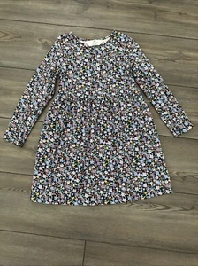 Girls Black Flower Dress - H&M - Size 4-6 Years - Picture 1 of 1
