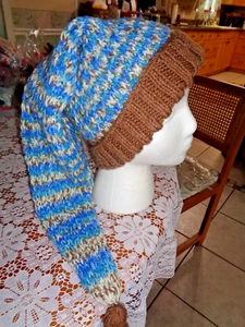 ***SALE*** Adult Stocking Hat w/Tassel (Knitting for Charity) - Picture 1 of 4