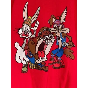 Vintage 80s Looney Tunes Hip Hop Sweatshirt Size XXL USA - Bild 1 von 5