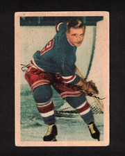 1953-54 ED KULLMAN #61 Parkhurst * New York Rangers Star Vintage NHL Hockey Card