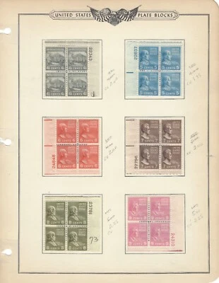 US Plate Block Collection Lot of 141 PB from 1931-1956 & Some Air Mail CV 273 - Image 1 of 4