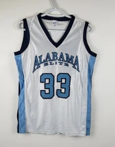 Alabama Elite #33 Basketball Jersey White & Blue Womens Size M - Foto 1 di 6