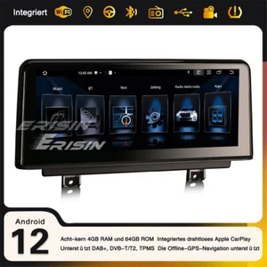 Autoradio 64GB 10,25" Navi Android 13 BMW Serie 3 F30/31/34 Serie 4 F32/33/36 F80/82 NBT - Foto 1 di 24