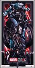 Affiche de film sérigraphiée Avengers The First Ten Years Heroes John Guydo x/250