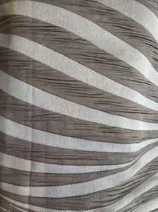22m Ashley Wilde Tulle Jacquard Curtain Fabric Silk Sheen Taupe Mushroom - Picture 1 of 6