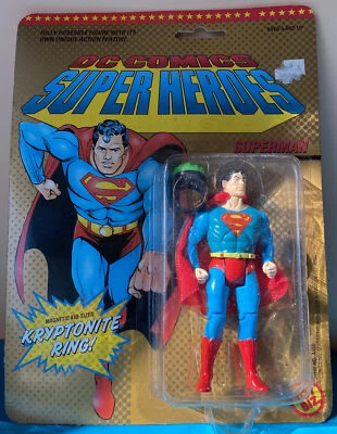Superman DC Comics Super Heroes 1989 figura kriptonita Super Power Ring Foto 1 de 3