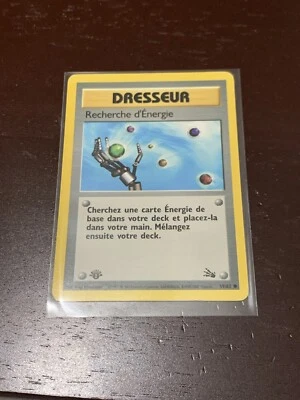 Pokemon TCG Recherche d'Energie 59/62 FRENCH 1st Edition Dresseur CCG Trainer MP - Image 1 of 4