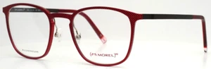 OGA Morel Will RG01 Red Square Metal Eyeglasses Frame 52-21-145 RX - Picture 1 of 2