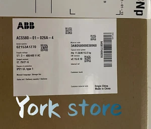 NEU ABB ACS580-01-026A-4 Frequenzumrichter FedEx DHL Schnelle Lieferung - Bild 1 von 2