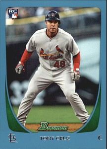 2011 (CARDINALS) Bowman Draft Blue #27 Tony Cruz/499