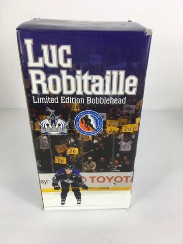 LUC ROBITAILLE Limited Edition Los Angeles Kings Bobble Head Box New In Box Cover