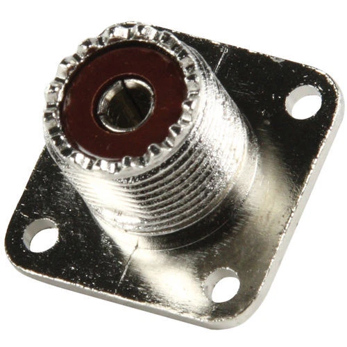 BYTEBOUNCE UHF PL259 Female Square Chassis Panel Mount RF Coaxial Radio/Video Connector Ku