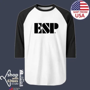 ESP Guitar Men's Raglan Black Size S to 2XL - Picture 1 of 1