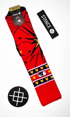 Stance x MLB Fourth of July Socks 'Boom 2022' | Size L | OTC | NWT | 2022 - Image 1 of 3