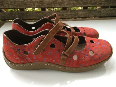 Zapatos planos de conducción Rieker Remonte Mary Jane para mujer talla 40, 9 lunares Foto 1 de 4