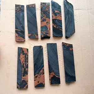 9 170 x 45mm NATURAL MULTI BLUE OBSIDIAN PREFORMS SLAB KNAPPING KNIFE ARROWHEAD - Picture 1 of 5