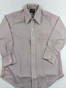 No Tags vtg 60s JC Penney Towncraft Penn Prest Red White 15 1/2- 33 M CandyCane - Picture 1 of 8