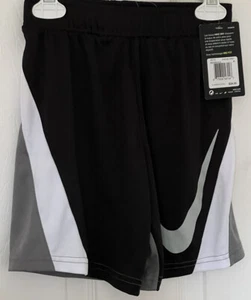 NWT NIKE DRI FITBOYS SHORTS PANTS 86G365-M19 SIZE 6 Medium 110-116cm Smoke Grey - Picture 1 of 4