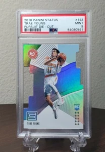 Trae Young 2018 Panini Status Pursuit troquelado radiocontrol novato SSP PSA 9 - Imagen 1 de 2
