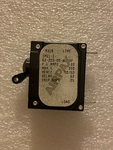 Interruttore automatico AIRPAX IPG1-1-62-203-00-V. 1 polo 20A, AMAT 0680-01053 - Foto 1 di 2