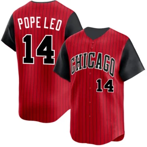 Chi-ca-go Whi-te Sox Pope Leo Jersey by Red Size S-5XL KN1002 - Picture 1 of 3