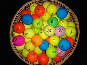 80 MINT MIX OF BEAUTIFUL COLOR GOLF BALLS IDEAL FOR SLOWER SWINGS FREE SHIPPING - Picture 1 of 1