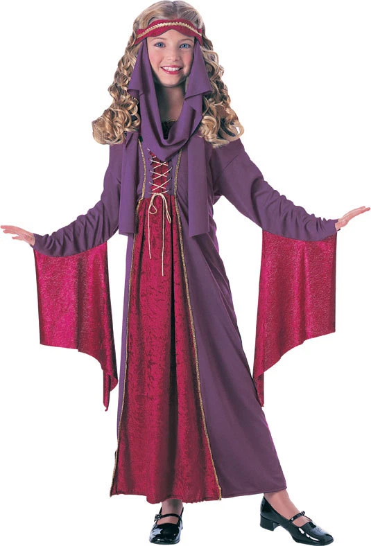 Girls GOTHIC PRINCESS Costume Dress Headpiece Child Small 4 5 6 RENAISSANCE - Image 1 of 1