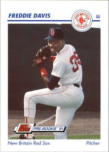 1991 Line Drive AA #454 Freddie Davis