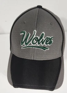 Vtg Wolves Strapback Adjustable Hat Baseball Cap - Picture 1 of 12