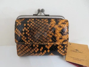Cartera Patricia Nash Cuero Astor Estampado Serpiente Otoño NUEVA - Imagen 1 de 5
