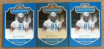 A'Shawn Robinson 2016 Panini Rookie Lot of 3 w/ Foil Parallel #253 Detroit Lions - Image 1 of 2