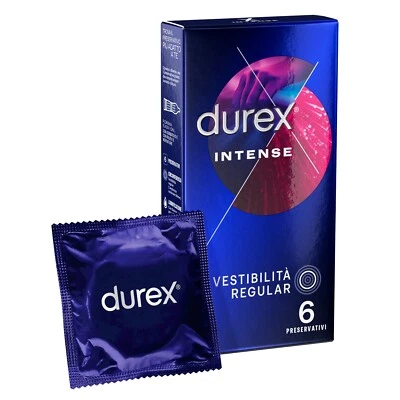 Preservativi DUREX INTENSE HC 6 Profilattici Con Rilievi Stimolanti Per Lei