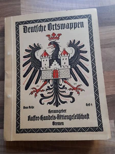 Deutsche Ortswappen Heft4, Album mit 286 Sammelbildern, Kaffee HAG - Bild 1 von 7