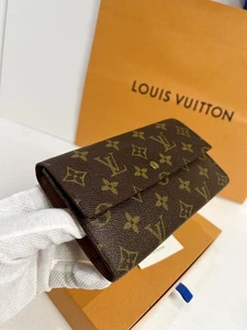 Louis Vuitton Portefeuille Sarah Monogram Long Wallet Brown tri-fold - Picture 1 of 8