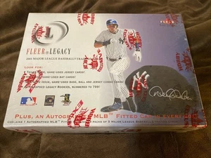 Fleer Legacy 2001 béisbol caja sellada - (1) sombrero firmado por caja + (15) paquetes - Imagen 1 de 4