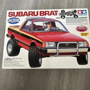 Rare New In Box Tamiya 1/10 RC Subaru Brat Blue Car - Picture 1 of 9