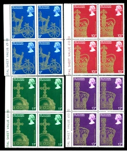 1978 Royal Treasure,coach,St.Edward crown,jewelry,GB/UK,Mi.765,bl.x4,MNH - Picture 1 of 1